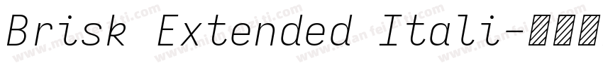 Brisk Extended Itali字体转换